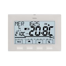 Termostato de pared con pantalla táctil LCD 4.3" – Control de temperatura 5-37.7°C – Diseño moderno blanco