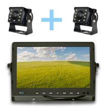 Yatek Rückfahrkamera-Set – 10,1 Zoll AHD Monitor – 2 x 1080P Kameras – 160° Sichtwinkel – IP68 – DVR-Funktion