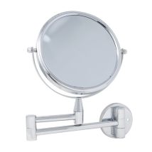 Miroir Grossissant 7x 18cm – Fixation Perçage Ou Adhésif – Agrandissement Pour Maquillage Et Soins Du Visage
