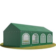 4x8 Mtendone Per Feste Premium Pvc Verde Scuro 100% Impermeabile Gazebo Da Giardino Tendone Da Esterno Tenda Party