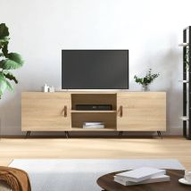 Jinlefu - Tv Cabinet Sonoma Oak 150x30x50 Cm Engineered Wood Vidaxl