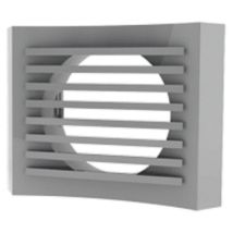 Anjos – TMM Wall-Mounted Metal Terminal – Ø 80 mm to Ø 200 mm – White Lacquered Aluminium