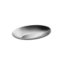 Mepra Vassoio Frozen Ovale Acciaio Sabbiato 37x25 Cm