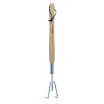 Mano A 3 Denti Lunghi – Grubber Da Giardino In Acciaio Inox Per Scoppiare Pavimenti, Artiglio Da Giardino Con Manico In Legno Di Frassino, Lunghezza 
