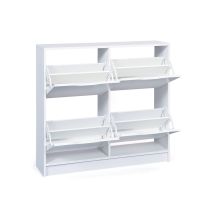 Zapatero - Mueble Para Zapatos Blanco 100x90x25h Cm