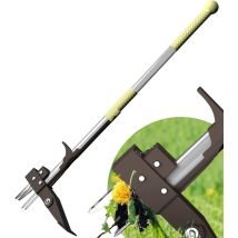 Weed Puller With Stainless Steel 4-claw & Foot Pedal Telescopic Dandelions Root Remover, Stand-up Manual Weed Tool For Garden Lawn(39 Inch/100cm) Iron