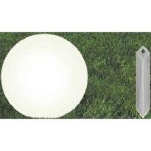 Kugel-Leuchte 50cm für Innen- und Außenbereich – E27 Fassung – Kunststoff – IP55 – 0,1-40W – Dekorative Leuchte – EVN