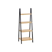 Estantería De Baño Berilo Wr5504-4-425 Negro Natural 40 X 109,3 X 30 Cm