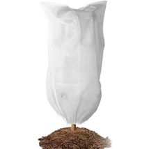 Sweevt - Overwintering Plant Cover 1 Piece Plant Fleece Cover Frost Protection Cold Protection Winter Fleece Plant Bag With Drawstring Winter 