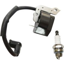 Zündspule Und Zündkerze 41404001308 Für Stihl Fs38, Fs45, Fs46, Fs55, Fc55, Hs45, Km55, Hl45 Kettensäge (ersetzt 4140 400 1308)
