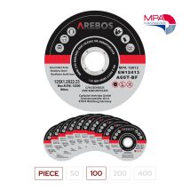 Canbolat Vertriebs Gmbh - Arebos Discos De Corte 125 Mm De Ø Tamaño Del Agujero 22,2 Mm Espesor 1,2 Mm