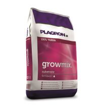 Plagron Growmix 50l – vorgedüngte Blumenerde – Weißtorf, Schwarztorf, Fasertorf, Perlit, Wurmhumus – NPK-Dünger 12-14-24