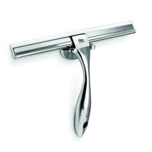 Racleta de cromo de 26 cm – Acero pulido – Doble sistema de fijación – Ideal para limpieza de cristales y azulejos