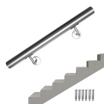 Swanew Tube Et Bar Métallique Courante 110cm Ringhiera Per Esterni E Interni In Acciaio Inox Con Attacco