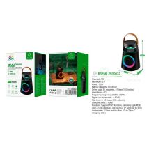 Altavoz Bluetooth 5.3 R3256 / 30w / 3000 Mah / Luces Led / Tws / Fm / Microsd / Negro / Woox / 2930032