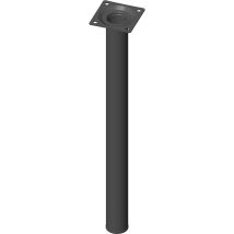 Möbelfüße Tischbeine Rund Möbelbeine Ø 30 Mm Länge 400 Mm Stahl Schwarz