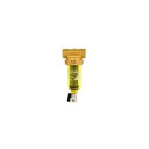 Filtro descalcificador limpiador nano 3/4" con cartucho de acero inoxidable – Capacidad de filtración 100 micrones – Temperatura máxima 65°C