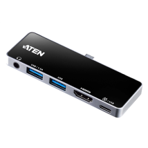 Aten Uh3238 Usb-c Reisedock Mit Stromdurchleitung Usb-c Reisedock Mit Stromdurchleitung Uh3238-at Dock Ethernet-lan-anschlüsse (rj-45) Anzahl Vga-