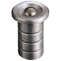 Casquillo de piedra para varilla redonda 10mm – Metal ligero – Cierre de tierra por bola elástico