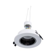 Lotto Anello Incasso Ø90mm + Lampadina Gu10 6w + Portalampada -