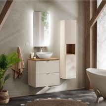 Petits-meubles - Set Di Mobili Da Bagno Con Lavabo Manoa Cachemire 60cm