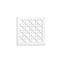 Cross - Pannello In Pvc Traforato - Parasole - Misura: 73x73 Cm - Colore: Bianco