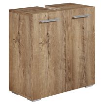Mobili Da Bagno Jupiter 60 X 30 X 60cm Rovere Marrone - Armadio Mobiletto Lavabo