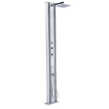 Dada Straight 32,4x14x228cm 40l Doccia Ibrida Da Esterno - Attacchi Acqua Calda/fredda - Doccetta Removibile - Anti-calcare