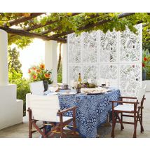 Butterfly - Pannello In Pvc Traforato - Parasole - Misura: 98x198 Cm - Colore: Bianco