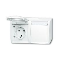 Busch - Jaeger 2084-0-0715 Cee 7/3 Blanc Prise De Courant 2cka002084a0715