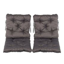 Mare Weh Set Cuscino Seduta E Schienale Cuscino Sedia: Ca. 50 X 98 X 8 Cm Cuscino Imbottito, Grigio, 50 X 98 X 10 Cm - Meerweh
