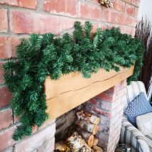 1.8m Plain Green Imperial Pine Christmas Swag Garland Decoration