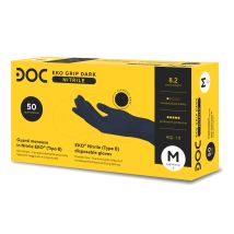 Einweg-nitrilhandschuhe Gardening Eko Grip Dark - - Schwarze