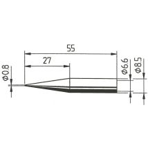 Ersa 842 Sd Punta Para Soldador Forma Lápiz 0,8 Mm