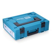 Caja herramientas apilable 40 x 30 x 12 cm – Rígido de alta resistencia – Espuma interior precortada – Cierre seguro