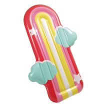 Aufblasbare Regenbogen-Matratze – 6941057425849 – Hochwertiges Material – Praktisches Ventil – Badespaß für Pool und Strand