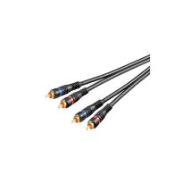 Cavo Di Collegamento Stereo 2x Rca, Doppia Schermatura, 2 Spina Rca 2 Spina Rca. Lunghezza Del Cavo 10 M