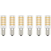 E14 Led Bulbs, 5w (equivalent To 50w), Warm White (3000k), Ac220-240v, Flicker Free, Non Dimmable, 300 Lumens, Cri80, Pack Of 6 - (warm White, 5w) [