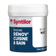 Syntilor Renov' Vernice Per Mobili Bianca Opaca Per Cucina E Bagno, Tester 0,075 L Syntilor