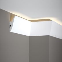 Wiesemann - Lichtleiste 'ql009' (mardom Decor) - Stuckleiste Für Indirekte Beleuchtung (aus Hochfestem Polyurethan) Inkl. Reflexionsklebeband