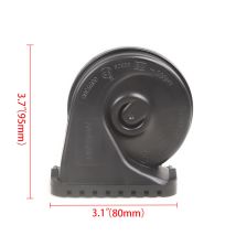 Accessoires De Modification Automobile : Klaxon Électrique, Klaxon Pour Voiture Et Moto, Klaxon Escargot 12v Haute Et Basse Fréquence, Un Ensemble De 