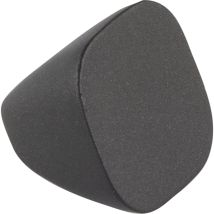 Pamar Knopf Maron, Möbelgriff Türknauf Schrankknopf, Langlebig Zinkdruckguss Schwarz Matt, Ø 22 Mm, Tiefe 18 Mm, Ohne Schraube