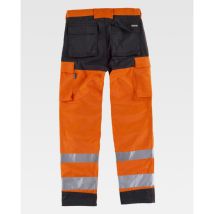 Pantalón De Alta Visibilidad De Triple Costura Combinado Workteam C2912