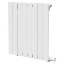 Hudson Heating - Hudson White 600mm X 604mm Horizontal Electric Single Panel Radiator