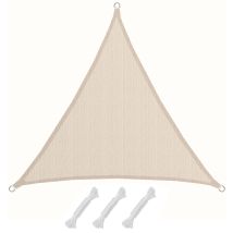 Voile D'Ombrage Atacama Crème Triangulaire M 3x3x3m Pe-hd