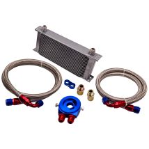 New 19 Row 10an Universal Engine Transmission Oil Cooler Filter Relocatation Kitlkühler 19 Reihen An10 Anschluss Kit Universal Zusatz Kühlung Extern 