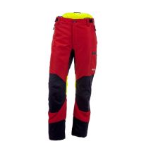 Pantalon Anti-coupures Kox Duro 3.0 Rouge/jaune Taille 110 Mince Et Grand