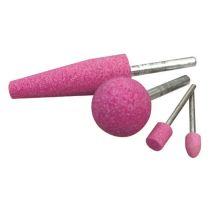 Muela Faiot Perfilada De Corindón Rosa Ø 6 Mm 15x30 Mm Para Herramientas Eléctricas