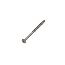 Vis Bois Tekor Inox A2 Tête Fraisée Cranté Torx T25 6x80 Filetée Sur 48 Pointe Antifendage Type 17