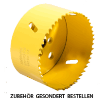 Lochsäge Bi-Metall HSS-E Co8 279mm – Ideal für Elektriker, Sanitär- und Heizungsbauer – Für Eisenbleche, NE-Metalle, Kunststoffe, Gipskarton, Holz